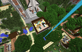 Riveri's portrait on the Animal Pen and Farm roof could be seen from the sky by elytra passerby.