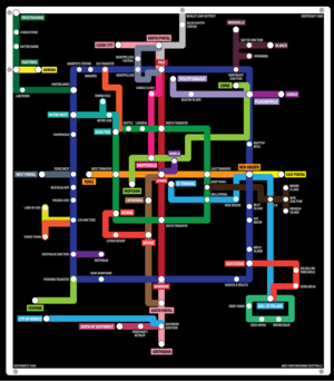 Rail map by castelnau