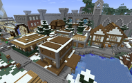 Residential Houses at the city limits, with the Drunk'n Pumpkin Bar & Pub on the right