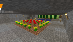 Flower garden with resource farm