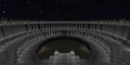 Arborea's Coliseum at night