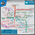 Rev 25's NTA&NerdTrak metro map [parody of MTA NYC Subway and AmTrak] (accurate as of May 2020)
